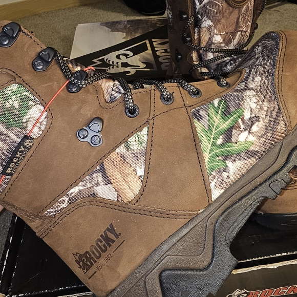 Rocky Brown and Camouflage Boots